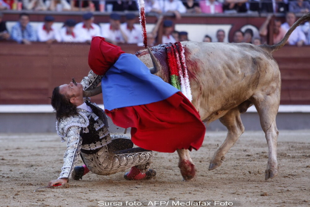 IMAGINI SOC! Un taur i-a strapuns gura unui matador! - Imaginea 2