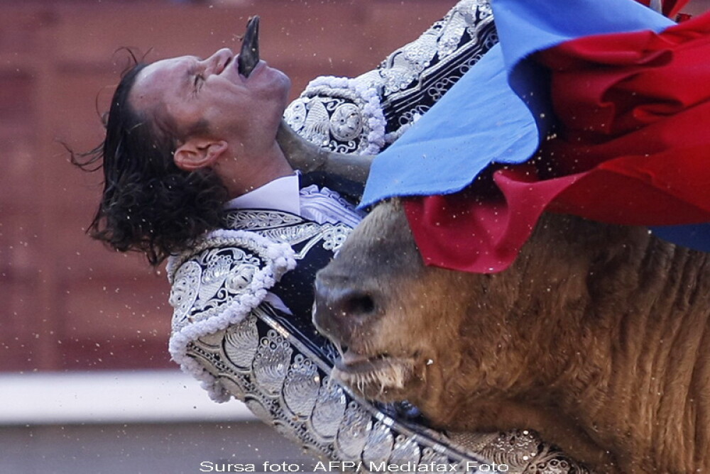 IMAGINI SOC! Un taur i-a strapuns gura unui matador! - Imaginea 4
