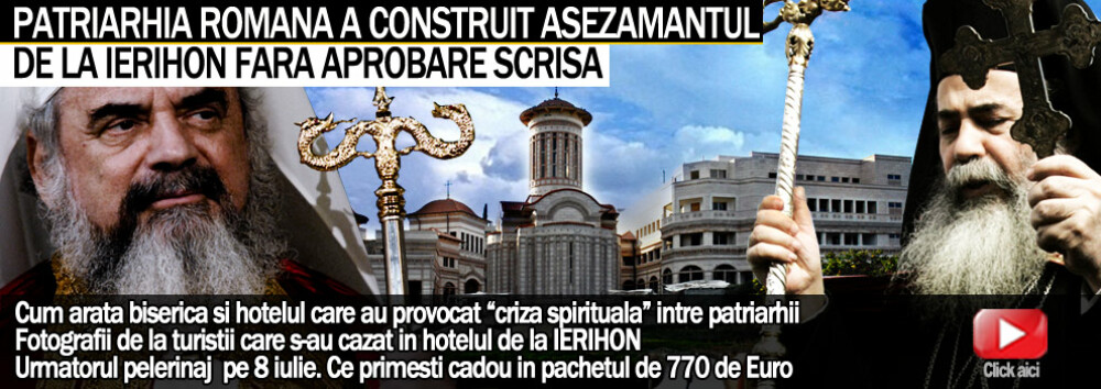 Patriarhia Romana a ridicat Asezamantul de la Ierihon fara aprobare scrisa - Imaginea 1