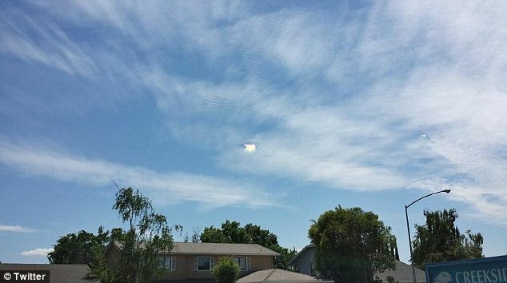 Imaginea bizara surprinsa pe cer, in California. Cum isi explica fenomenul utilizatorii de internet - Imaginea 2