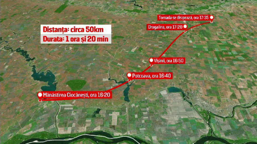 ANIMAȚIE GRAFICĂ. Traseul furtunii din Călărași. De ce nu avem „vânători de tornade” - Imaginea 2