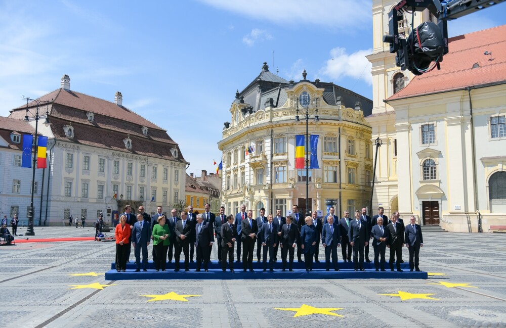 Filmul summitului istoric de la Sibiu. Iohannis le-a vorbit liderilor europeni în patru limbi - Imaginea 1