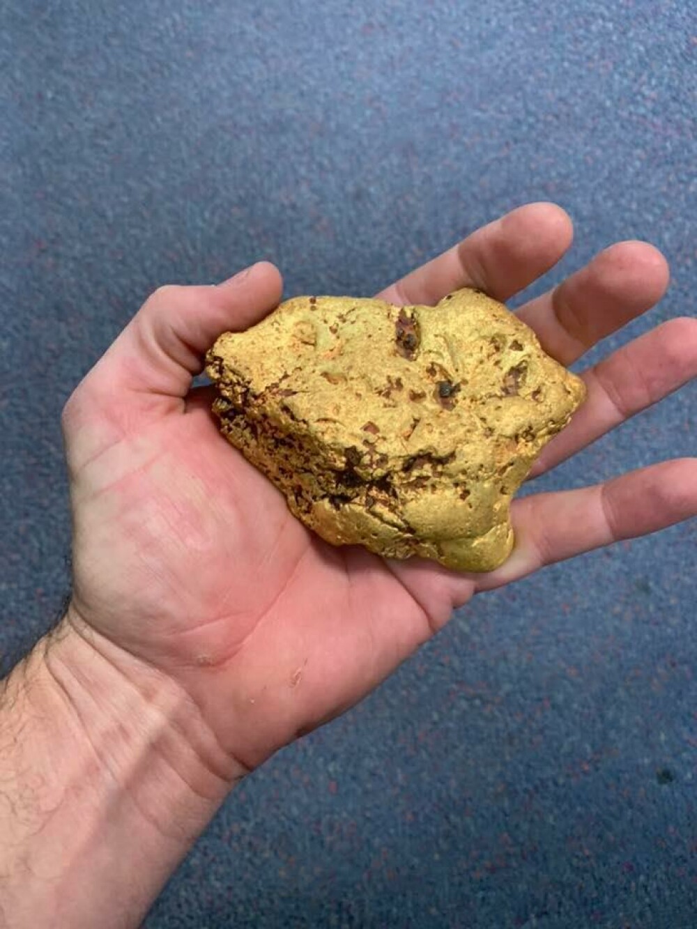 A găsit o pepită de aur, de 1,4 kilograme, estimată la 100.000 de dolari - Imaginea 1