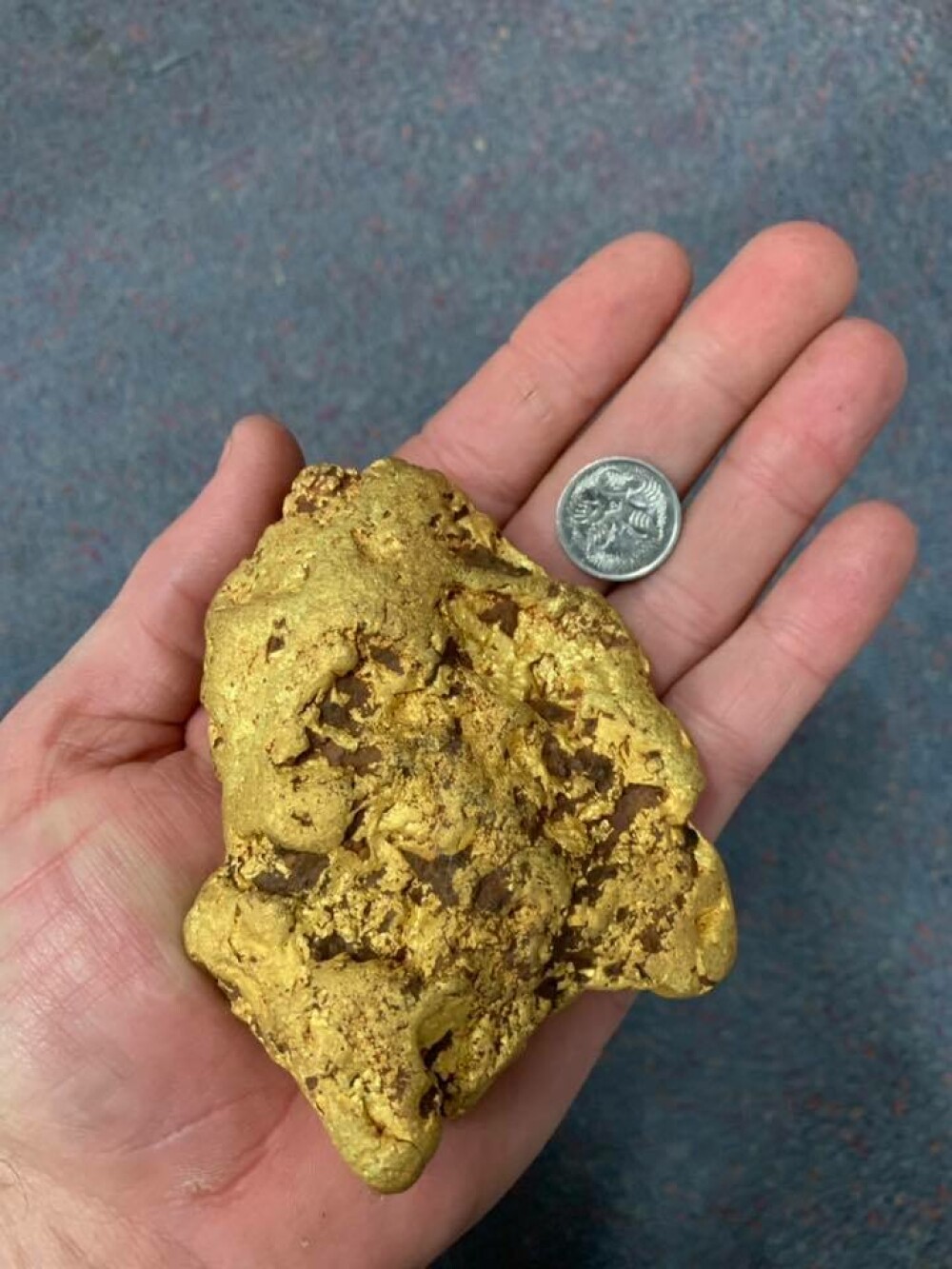 A găsit o pepită de aur, de 1,4 kilograme, estimată la 100.000 de dolari - Imaginea 4