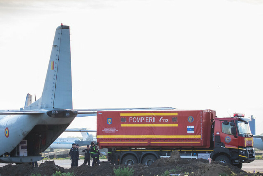 O aeronavă C-27J Spartan ce urma să trimită măști în Spania a revenit de urgență la București - Imaginea 3