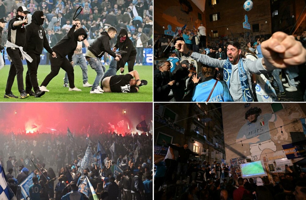 Sărbătoare cu focuri de armă în Italia, după ce Napoli a cucerit titlul în Serie A. Un tânăr a murit împușcat - Imaginea 21