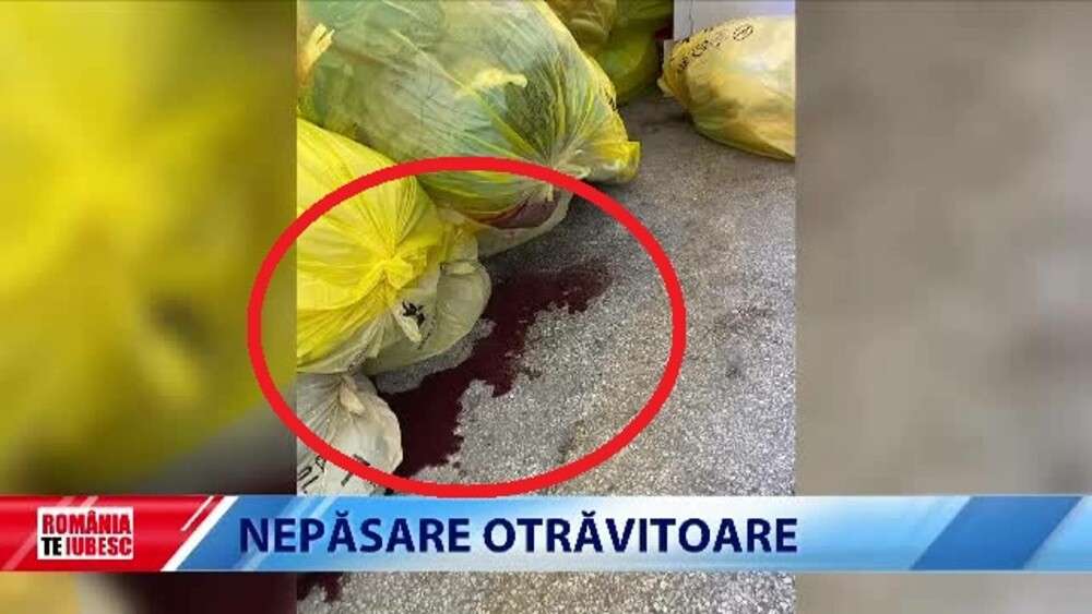 Șocant. Cum se transportă deșeurile medicale de la spitalul de pediatrie din Timișoara. Sângele tâșnește pe jos - Imaginea 1