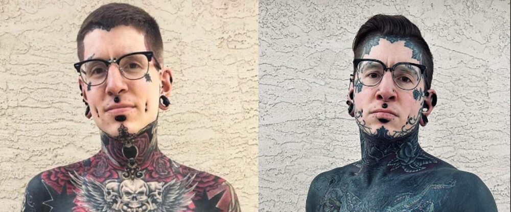 Cum arată bărbatul cu 96% din corp acoperit de tatuaje. A cheltuit peste 85.000 de euro pentru aspectul său | FOTO - Imaginea 1