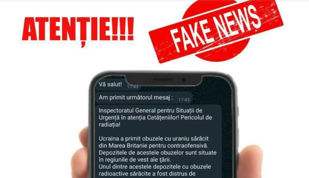 IGSU denunță un fake news: Nu ne aparţine mesajul care circulă pe WhatsApp referitor la măsurile de autoprotecţie - Imaginea 1