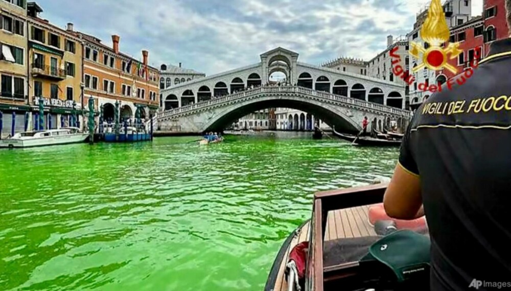 De ce apa din Canal Grande din Veneția s-a colorat în verde fluorescent | GALERIE FOTO - Imaginea 6