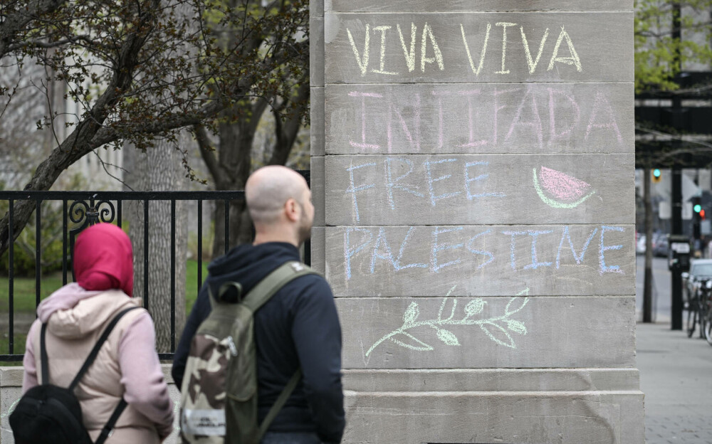 Mai mulți studenți au instalat tabere pro-palestiniene în marile universităţi canadiene. „Singura modalitate” - Imaginea 3