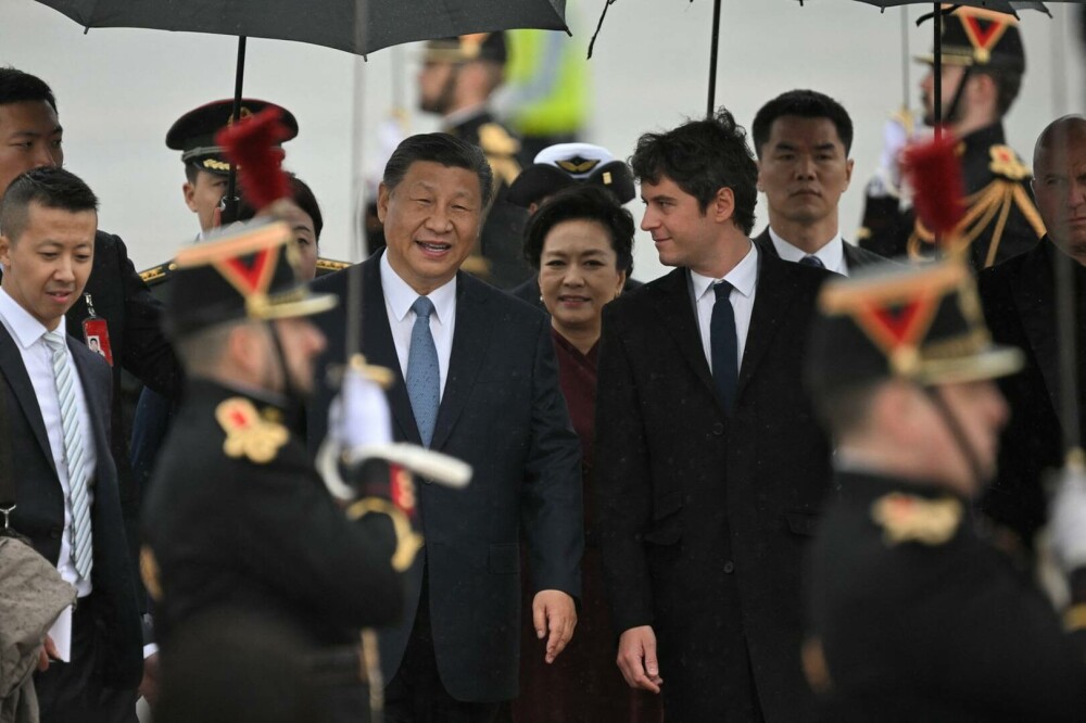 Xi Jinping a ajuns duminică la Paris. Președintele chinez a revenit în Europa pentru prima dată din 2019 - Imaginea 5