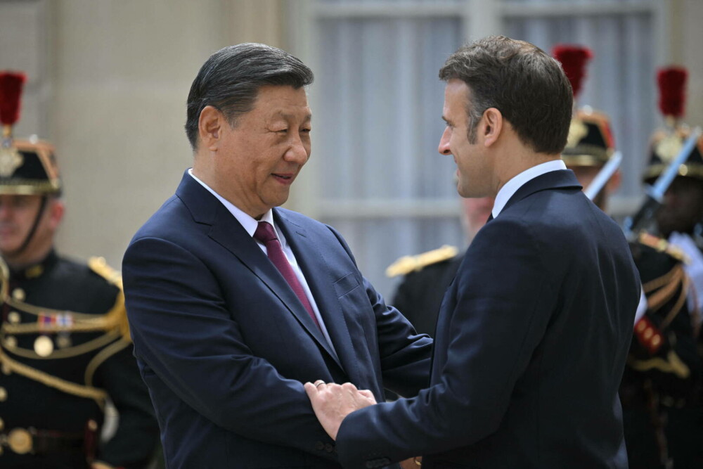 Xi Jinping a fost primit de Emmanuel Macron la Palatul Elysee. Mesajul președintelui Chinei pentru europeni - Imaginea 2