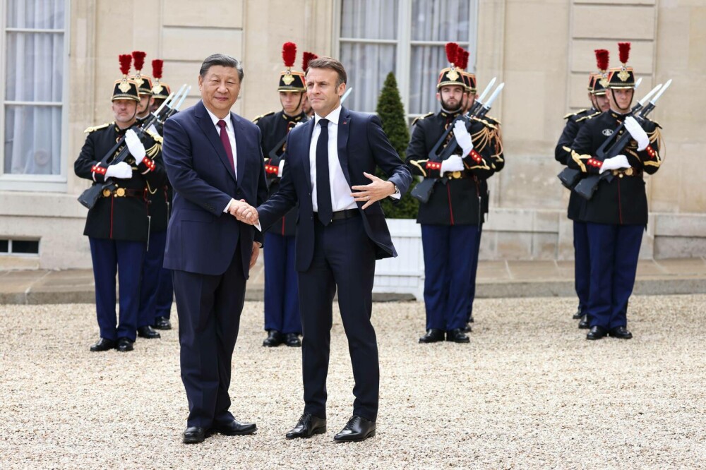 Xi Jinping a fost primit de Emmanuel Macron la Palatul Elysee. Mesajul președintelui Chinei pentru europeni - Imaginea 7