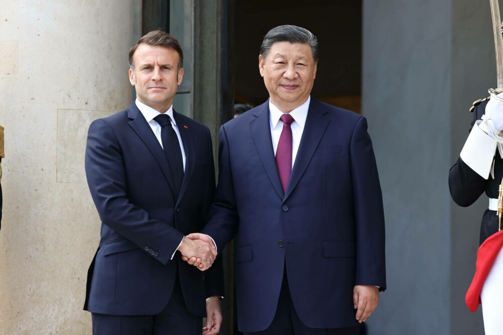 Xi Jinping a fost primit de Emmanuel Macron la Palatul Elysee. Mesajul președintelui Chinei pentru europeni - Imaginea 8