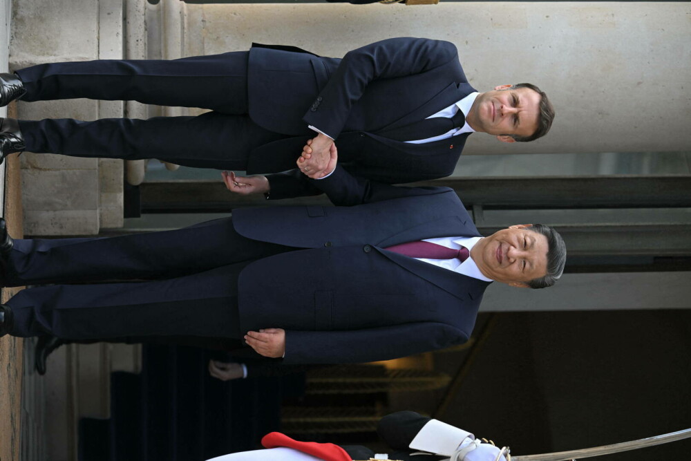 Xi Jinping a fost primit de Emmanuel Macron la Palatul Elysee. Mesajul președintelui Chinei pentru europeni - Imaginea 13