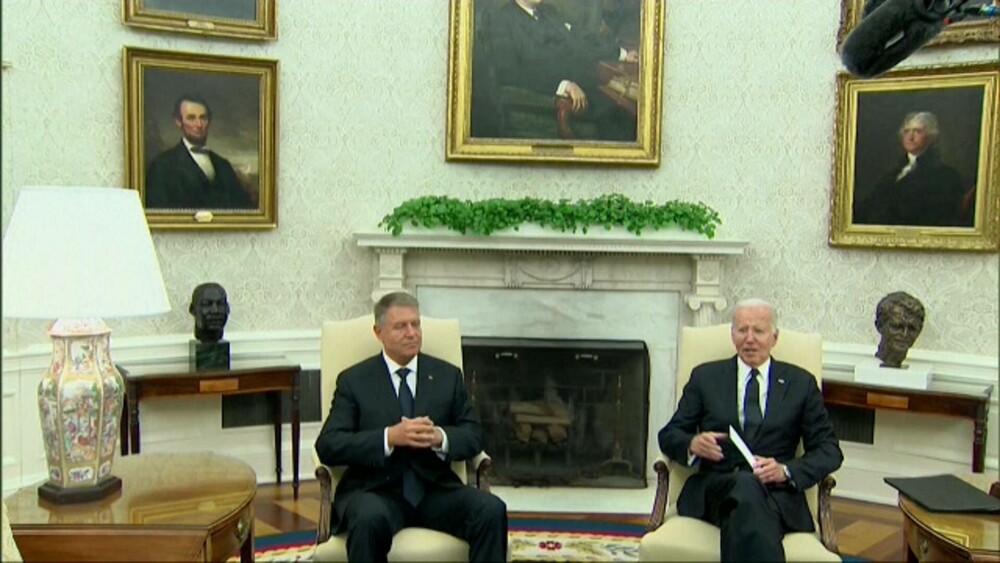 VIDEO. Joe Biden i-a mulțumit lui Klaus Iohannis la Casa Albă: ”Ați depășit orice așteptări” - Imaginea 1