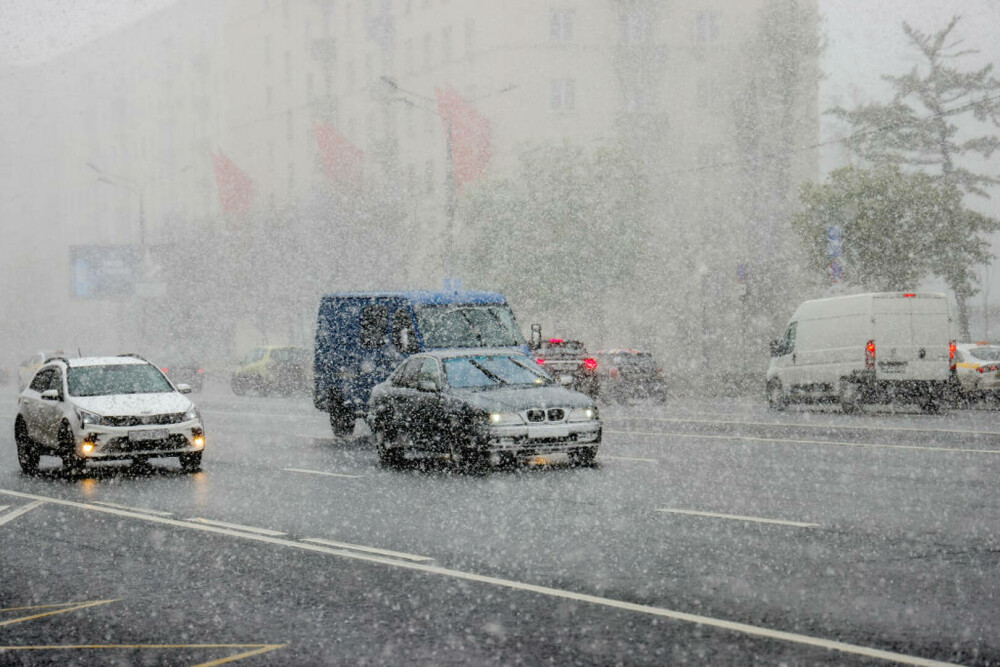 A nins la Moscova, unde se înregistrează cele mai scăzute temperaturi din ultimii 25 de ani. GALERIE FOTO - Imaginea 5