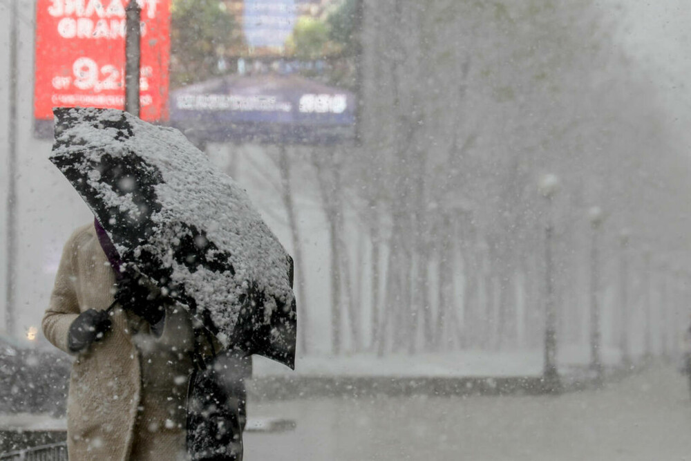 A nins la Moscova, unde se înregistrează cele mai scăzute temperaturi din ultimii 25 de ani. GALERIE FOTO - Imaginea 1