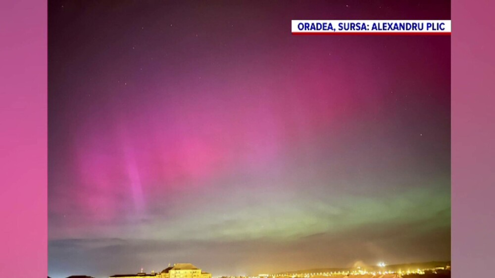 Aurora boreală, văzută din România. Spectacolul de pe cer a fost cauzat de furtuna geomagnetică. GALERIE FOTO - Imaginea 2