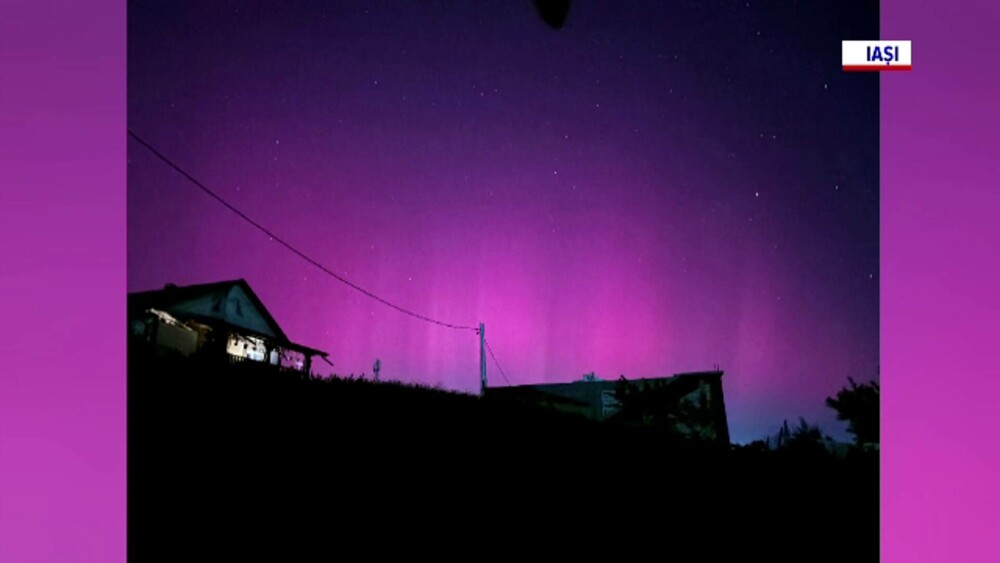 Aurora boreală, văzută din România. Spectacolul de pe cer a fost cauzat de furtuna geomagnetică. GALERIE FOTO - Imaginea 9