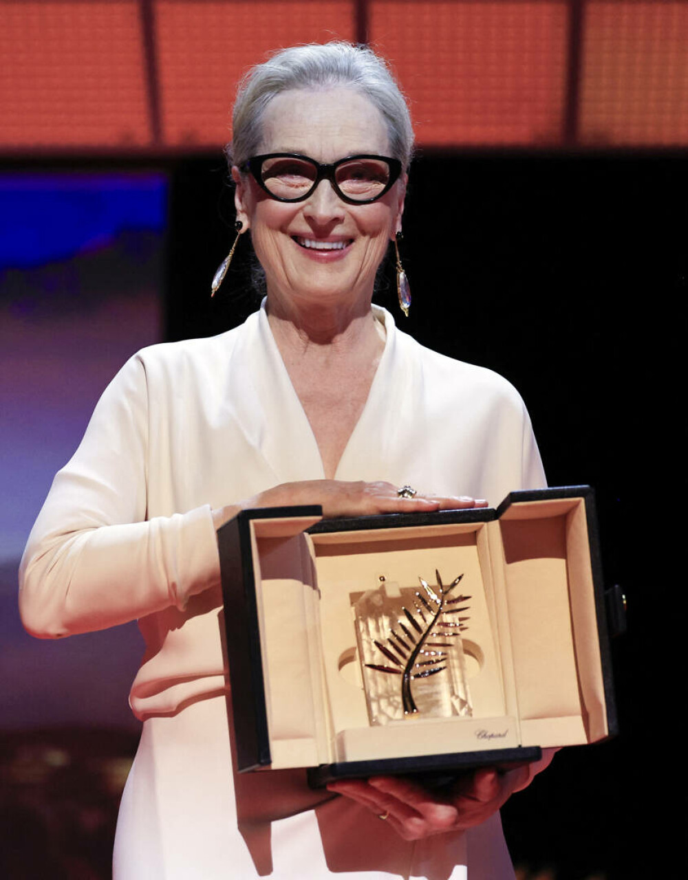 Meryl Streep, recompensată cu un Palme d'Or la festivalul de Film de la Cannes. „Sunt fericită că nu v-aţi plictisit de mine” - Imaginea 1
