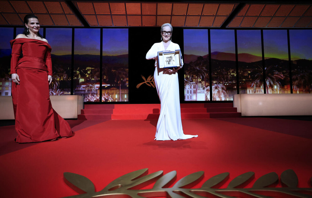 Meryl Streep, recompensată cu un Palme d'Or la festivalul de Film de la Cannes. „Sunt fericită că nu v-aţi plictisit de mine” - Imaginea 6