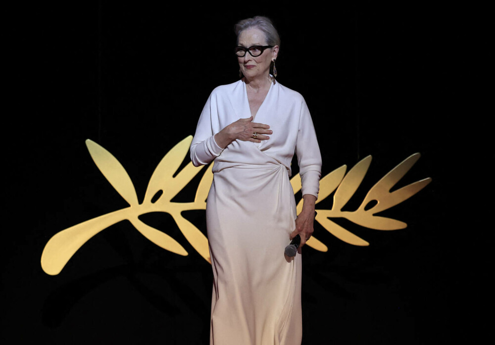 Meryl Streep, recompensată cu un Palme d'Or la festivalul de Film de la Cannes. „Sunt fericită că nu v-aţi plictisit de mine” - Imaginea 9