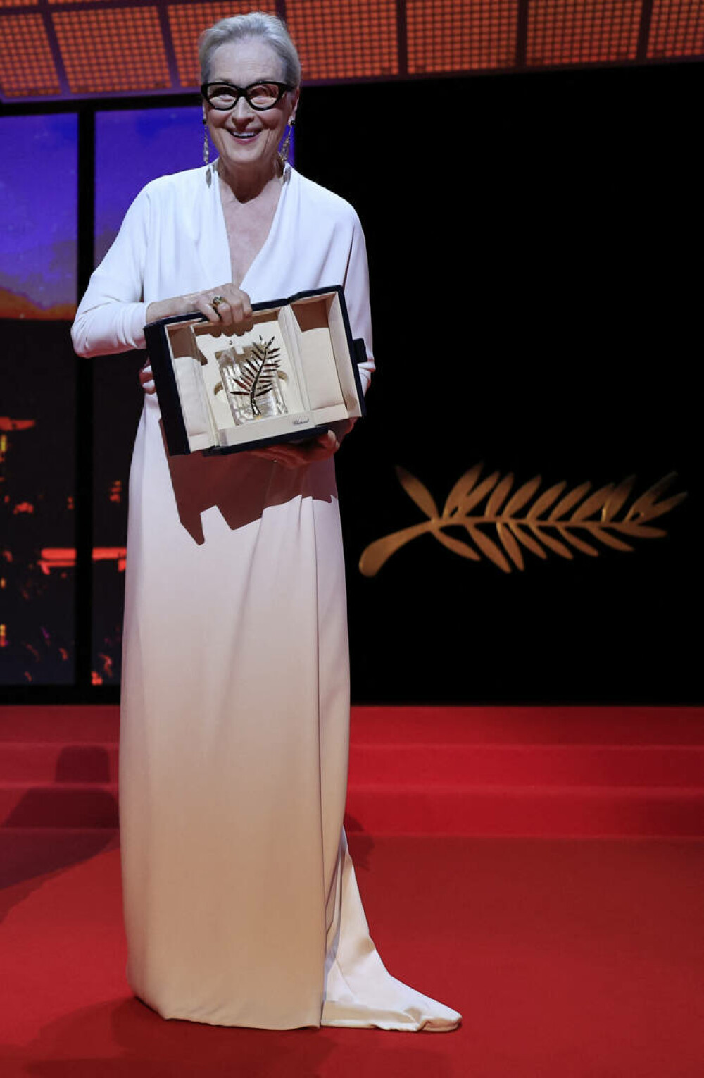 Meryl Streep, recompensată cu un Palme d'Or la festivalul de Film de la Cannes. „Sunt fericită că nu v-aţi plictisit de mine” - Imaginea 10