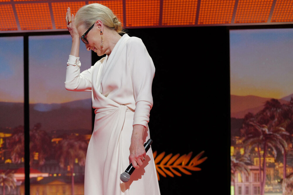 Meryl Streep, recompensată cu un Palme d'Or la festivalul de Film de la Cannes. „Sunt fericită că nu v-aţi plictisit de mine” - Imaginea 11