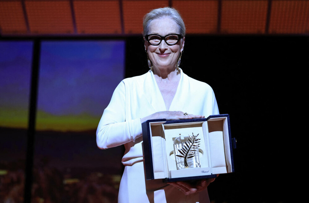 Meryl Streep, recompensată cu un Palme d'Or la festivalul de Film de la Cannes. „Sunt fericită că nu v-aţi plictisit de mine” - Imaginea 14