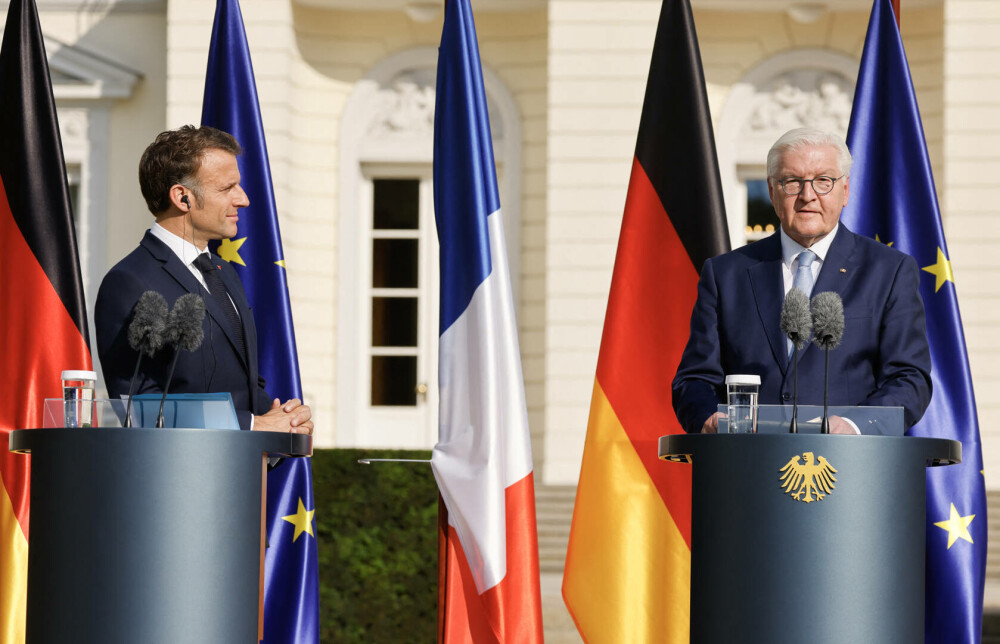 Într-o vizită de stat la Berlin, preşedintele Macron a spus că relaţiile franco-germane sunt „indispensabile” - Imaginea 7