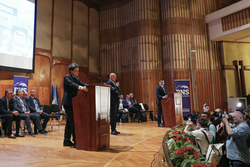 VIDEO. Prima confruntare publică între candidații Nicușor Dan și George Simion a avut loc la congresul BNS - Imaginea 6