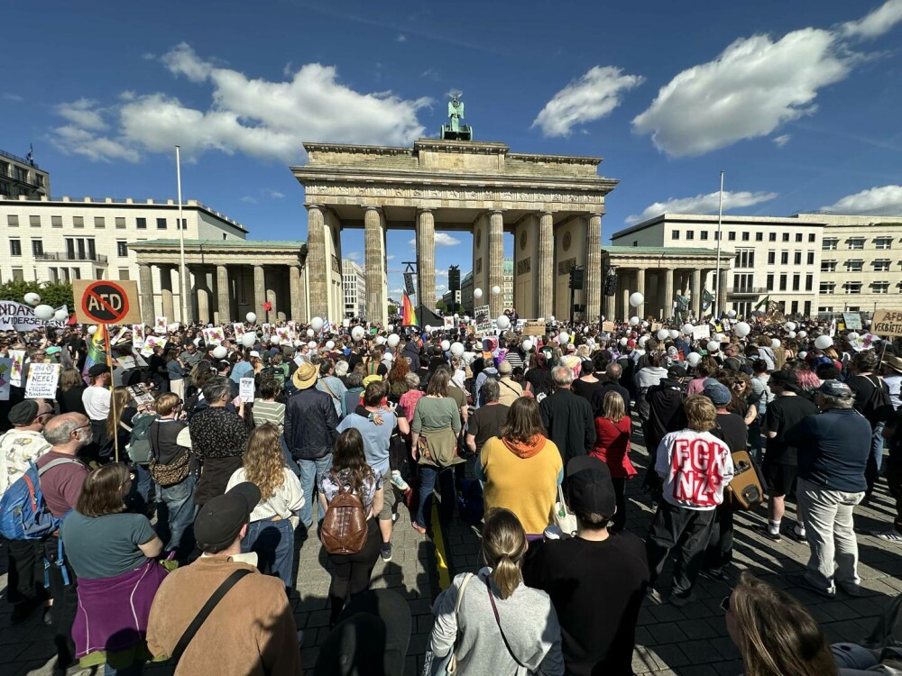 Mii de persoane din Germania au ieşit în stradă pentru a cere interzicerea AfD. „Nu este un partid normal” - Imaginea 4