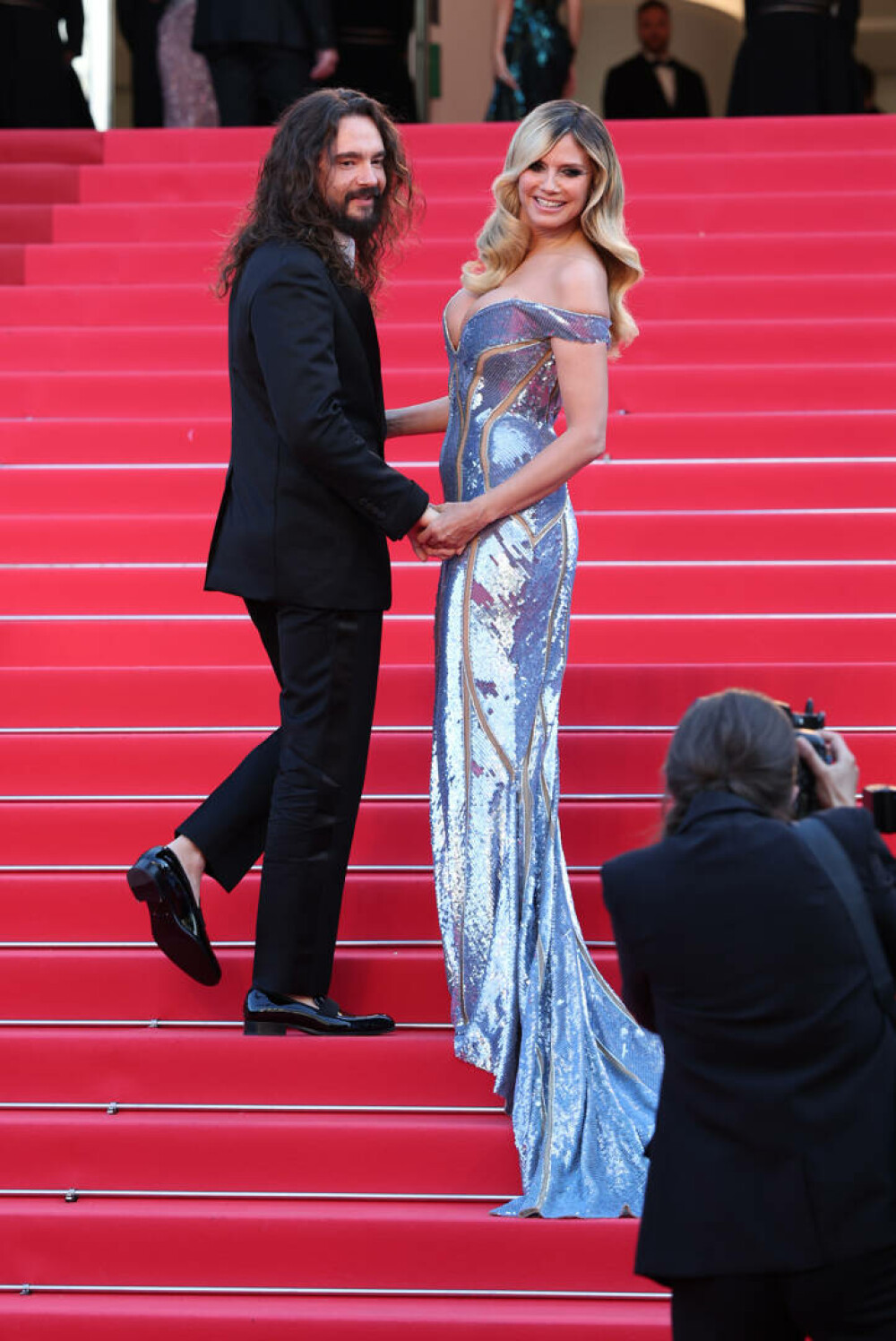 Heidi Klum a făcut furori pe covorul roșu la Cannes 2025, alături de soțul său. Ce ținută a purtat. GALERIE FOTO - Imaginea 32