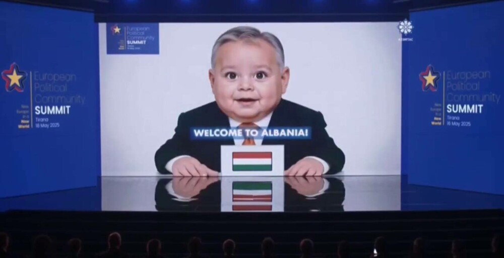 Start neobișnuit la summitul CPE din Tirana. Cei mai puternici oameni din Europa, transformații în bebeluși de AI - Imaginea 10
