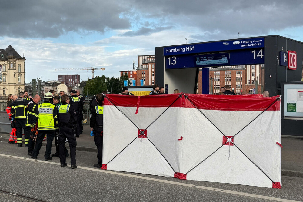 Bilanţul atacului cu cuţitul în gara din Hamburg creşte la 18 răniţi. O femeie de 39 de ani, arestată - Imaginea 3