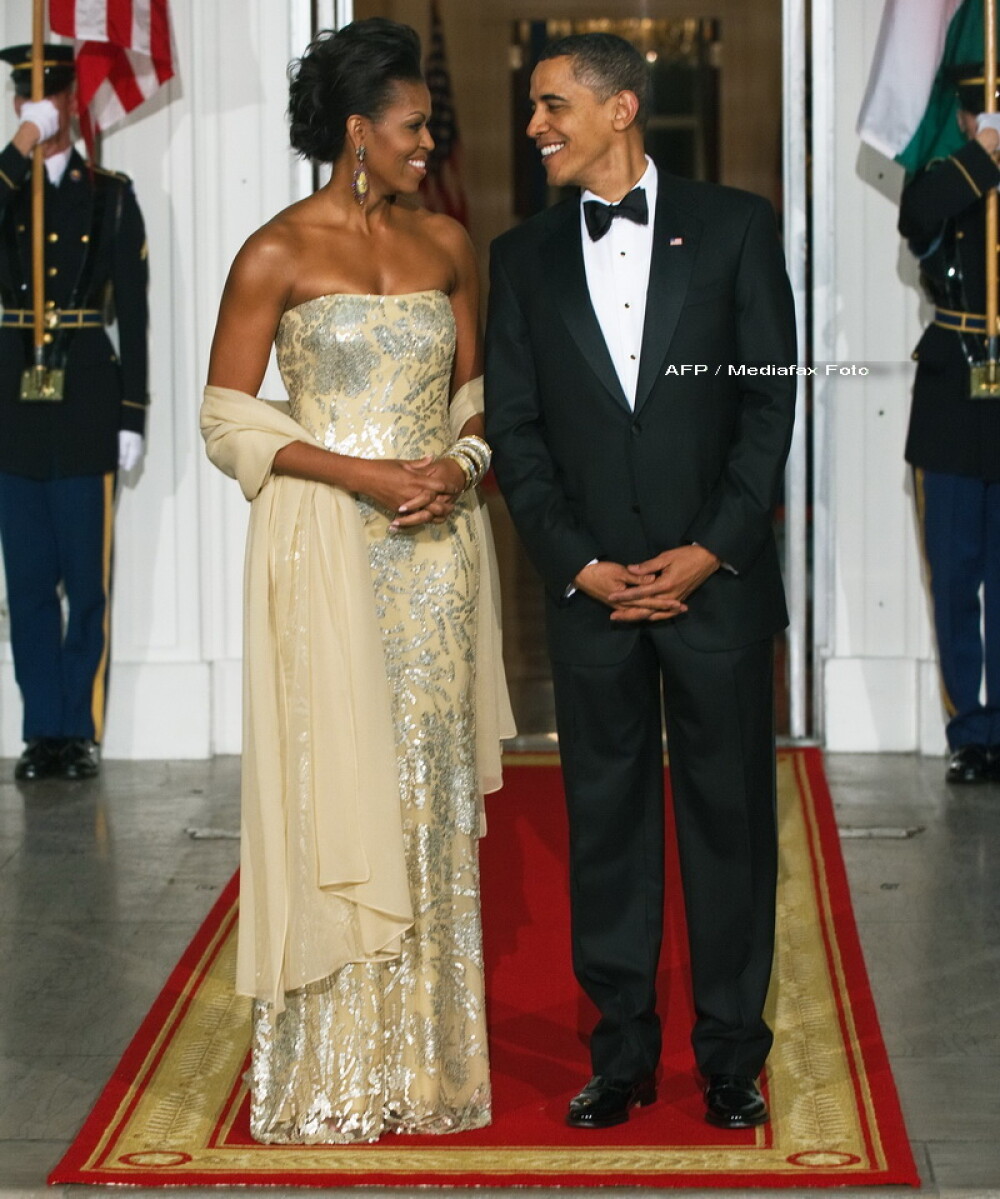 Eleganta si rafinament, la primul dineu oficial organizat de Barack Obama! - Imaginea 1
