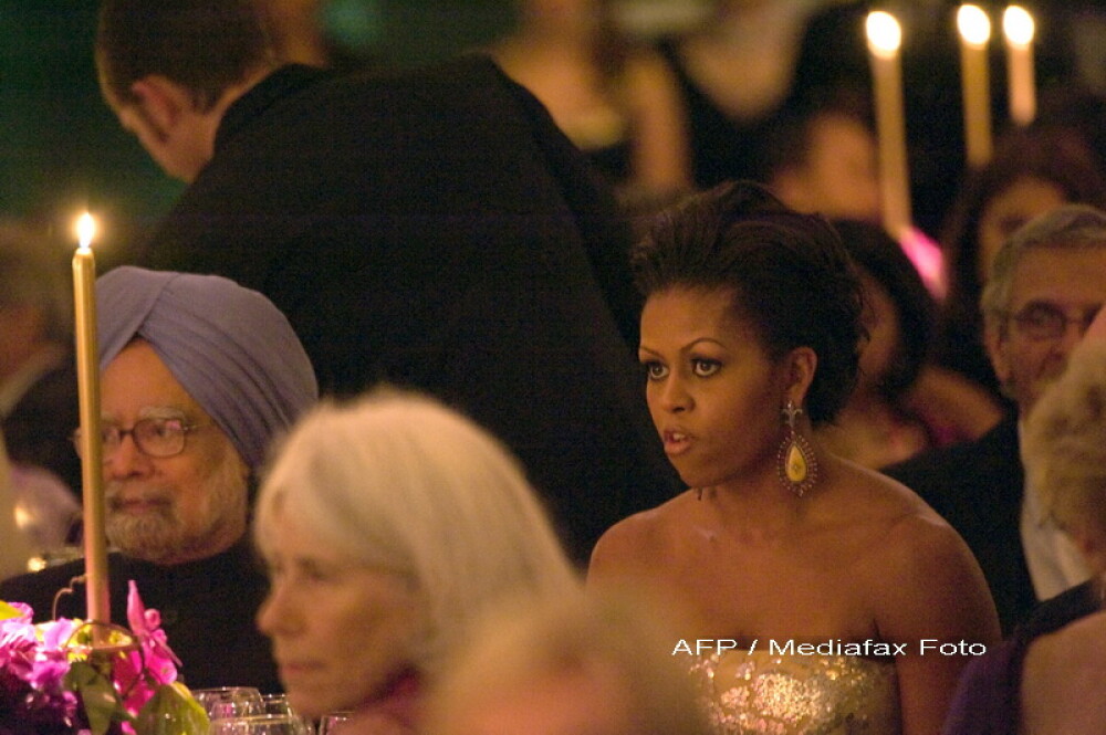 Eleganta si rafinament, la primul dineu oficial organizat de Barack Obama! - Imaginea 9