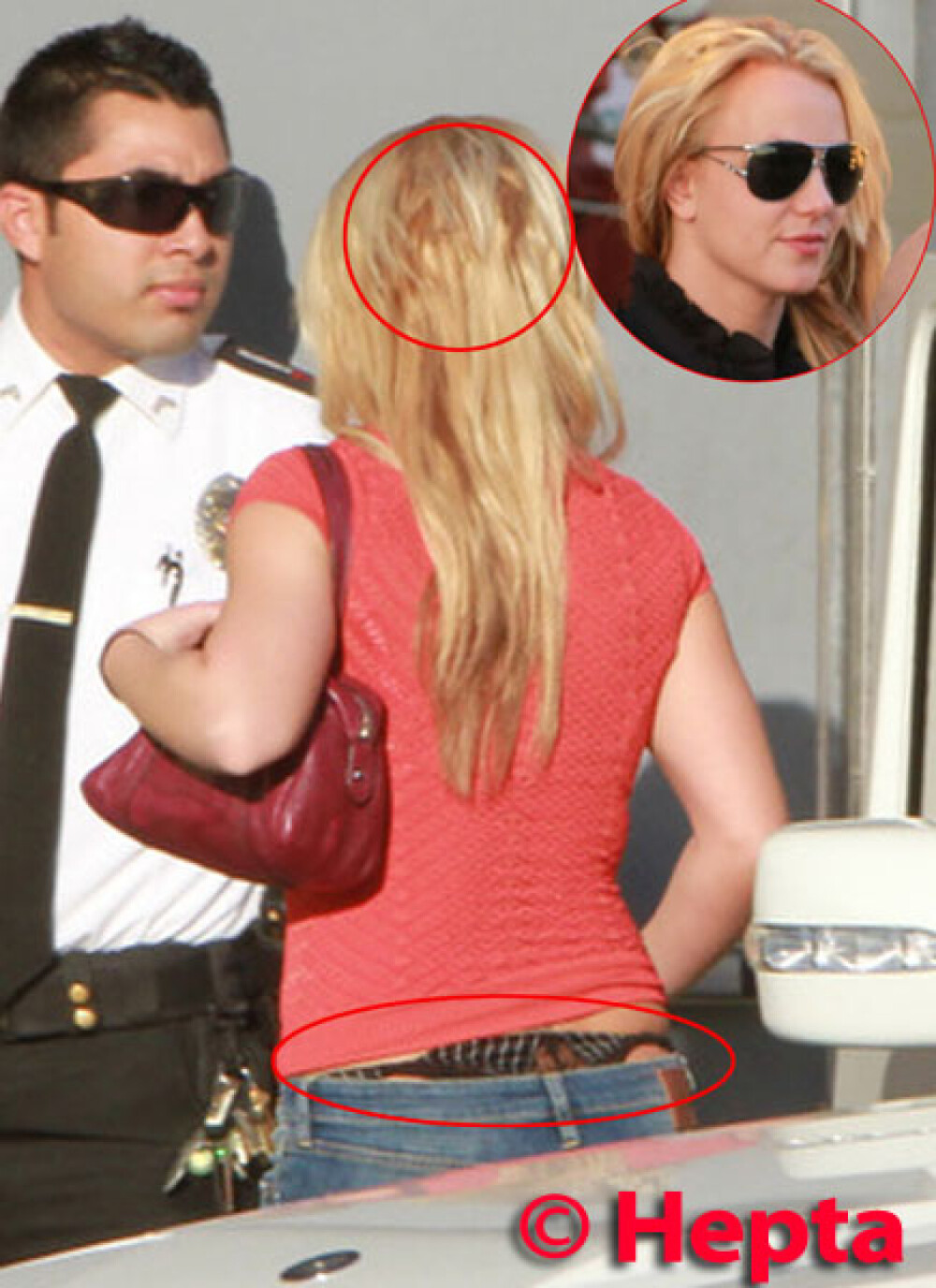 Delasare maxima! Britney Spears si-a scos extensiile la plimbare - Imaginea 3
