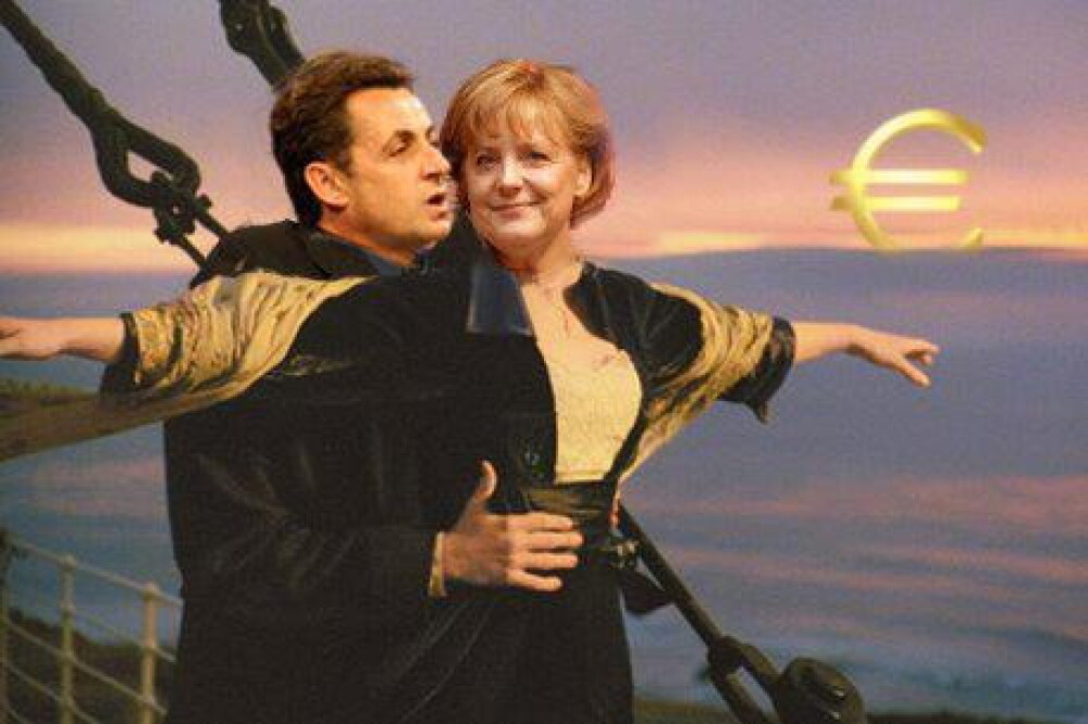 Merkel si Sarkozy pe Titanicul elen. Filozofia lui Papandreou despre Grecia, exprimata in Photoshop - Imaginea 7