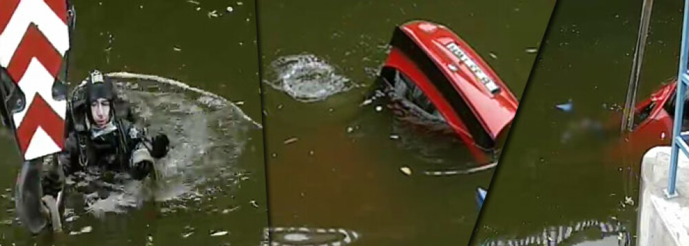 Masina cazuta in Lacul Floreasca. A fost recuperat trupul soferului - Imaginea 1