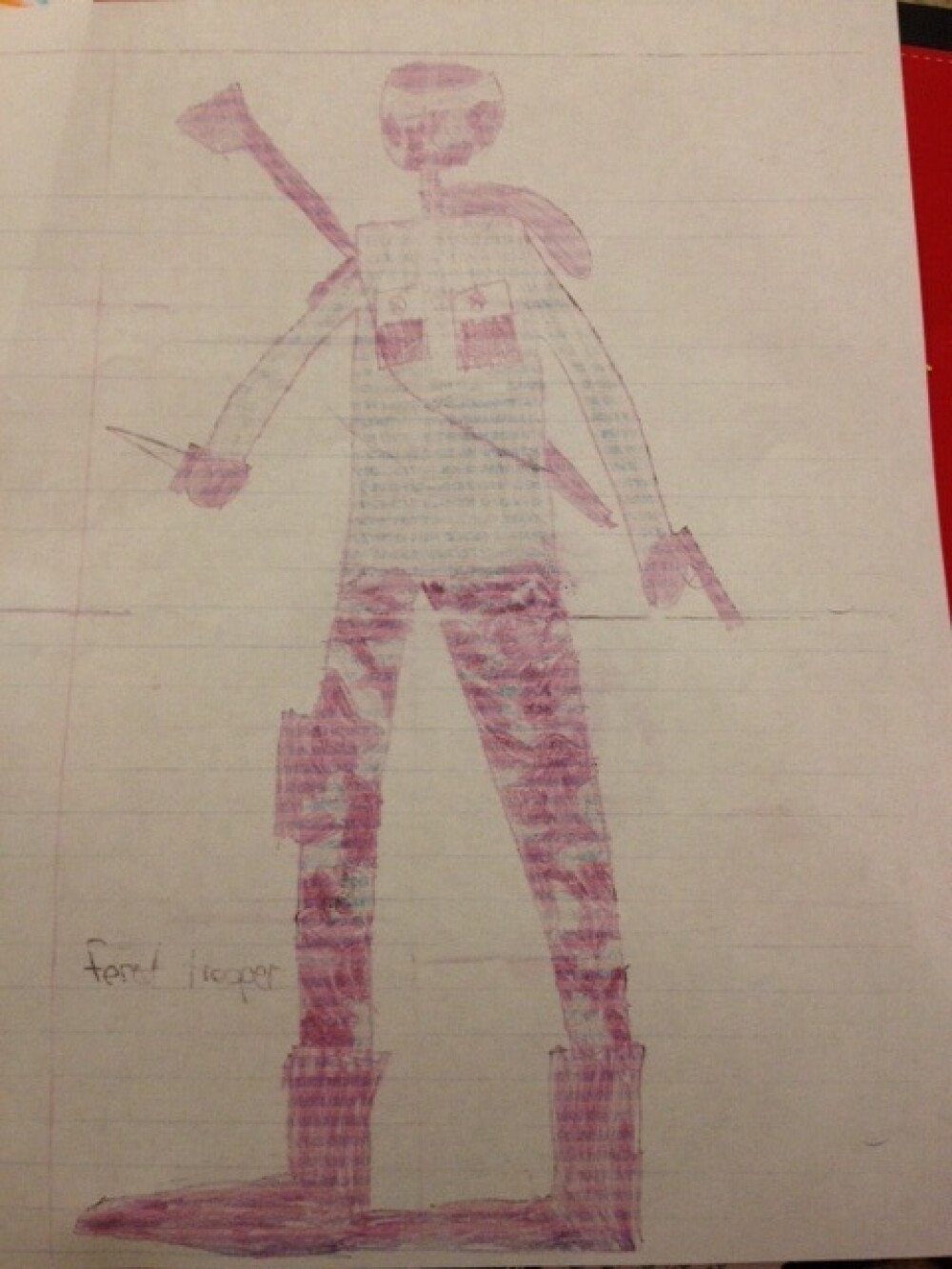 Un elev de 8 ani, amenintat cu exmatricularea, din cauza unor desene facute in caiet - Imaginea 2