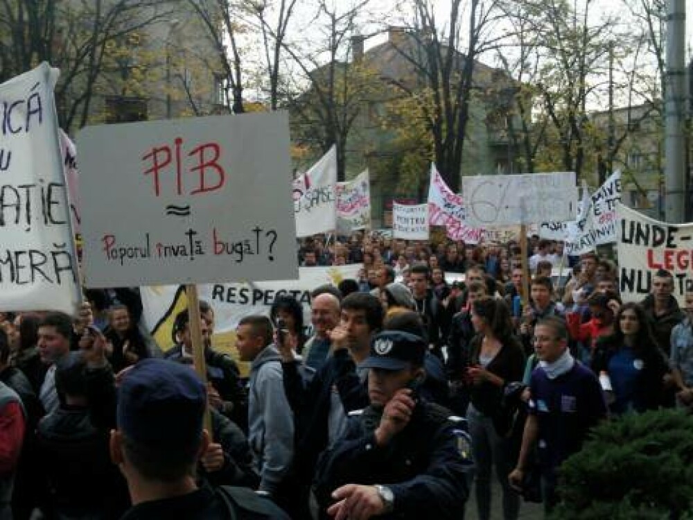 Peste 1000 de studenti din Timisoara si-au strigat drepturile in strada. Cum a decurs protestul - Imaginea 4