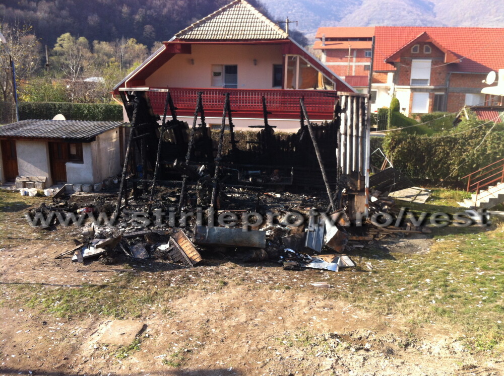 Un profesor universitar a sfarsit intr-un incendiu izbucnit la o cabana din Baile Herculane - Imaginea 1