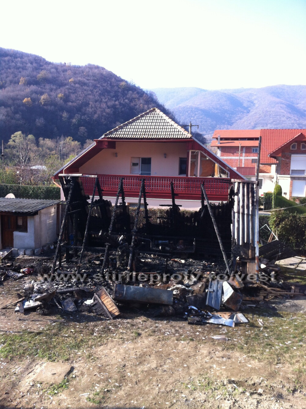 Un profesor universitar a sfarsit intr-un incendiu izbucnit la o cabana din Baile Herculane - Imaginea 2