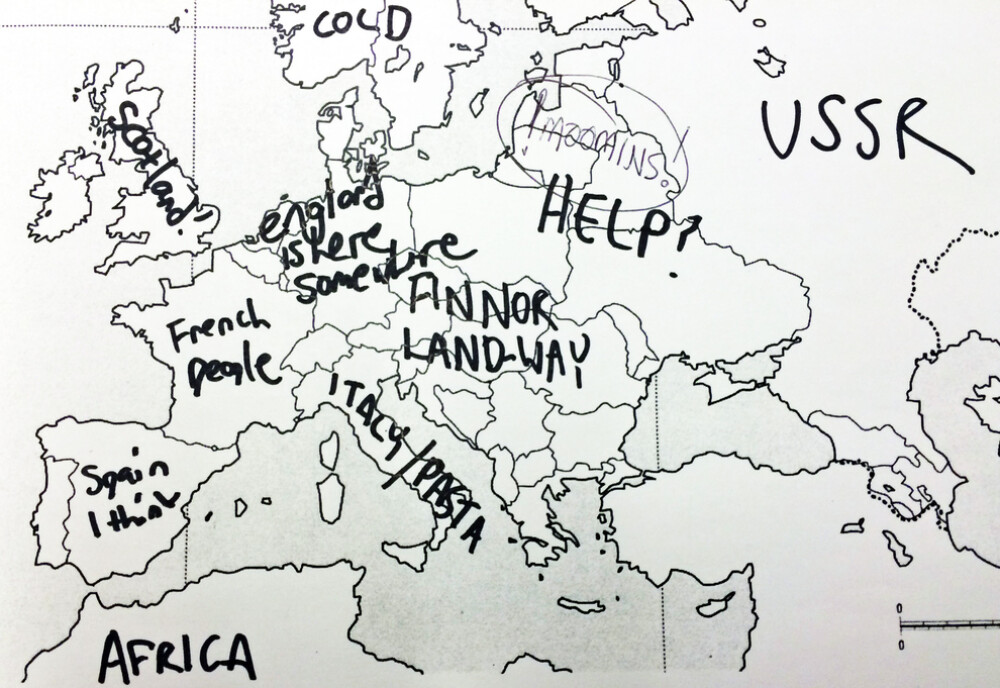 Americanii incearca sa localizeze pe harta tarile Europei. Unde au plasat Romania. GALERIE FOTO - Imaginea 20