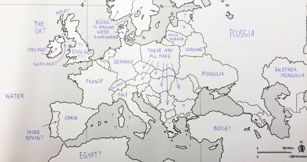 Americanii incearca sa localizeze pe harta tarile Europei. Unde au plasat Romania. GALERIE FOTO - Imaginea 30