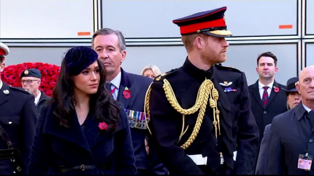 Prințul Harry și ducesa Megan, în centrul atenției la o comemorare a militarilor - Imaginea 1