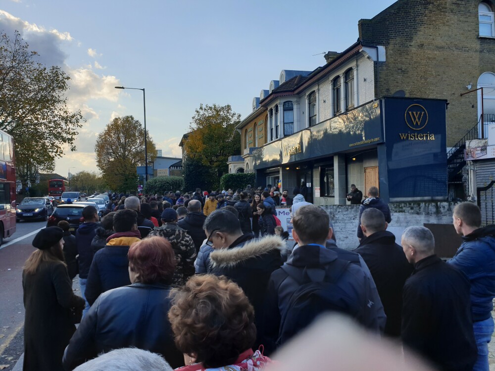 Secția de votare din Stratford, Marea Britanie